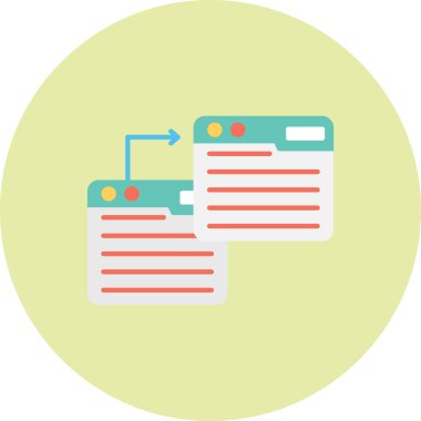 tarayıcı simgesi vektör illüstrasyonu