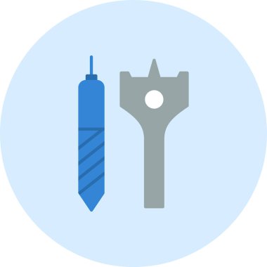 Modern oto tamir simgesinin vektör illüstrasyonu