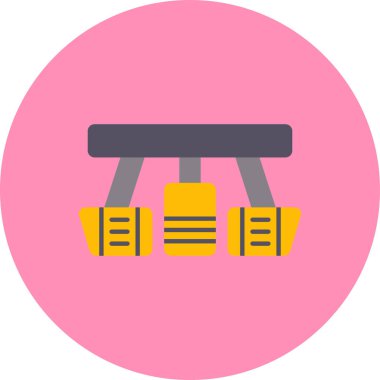 Vinç. Web simgesi basit illüstrasyon