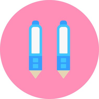 Kalem. Web simgesi basit illüstrasyon