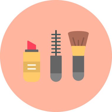 boya fırçaları ve palet simgesi, vektör illüstrasyonu