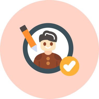 vektör çizim tasarım adam simgesinin