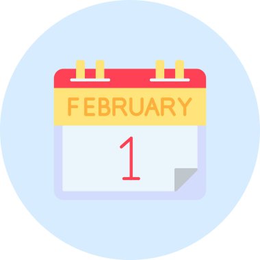 Takvim. Web simgesi basit illüstrasyon