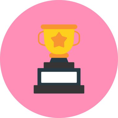 Trophy Düz Vektör Simgesi