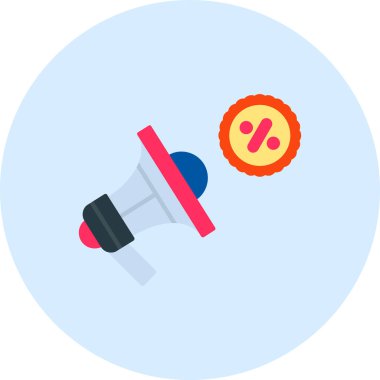 Kırmızı ve mavi renk simgesinin vektör çizimi