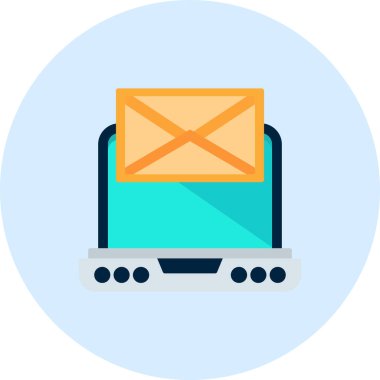 e-posta mektup simgesi düz biçimli