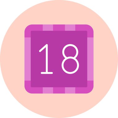 Takvim simgesinin vektör illüstrasyonu