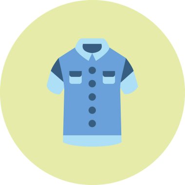 Kıyafetler. Web simgesi basit illüstrasyon