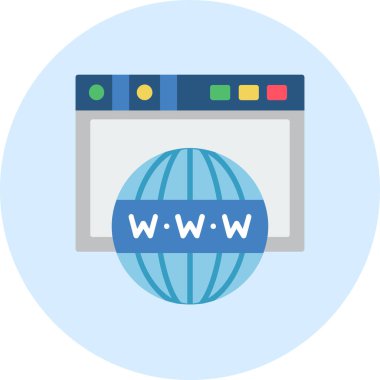 tarayıcı web sayfası vektör simgesi modern basit vektör illüstrasyonu