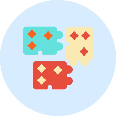 iş yönetimi dairesi simgesi düz stil