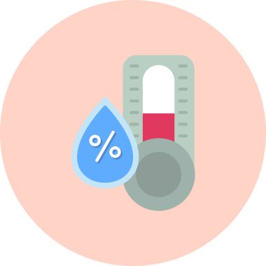 Beyaz arkaplanda izole edilmiş düz biçimli tansiyon göstergesi simgesi.