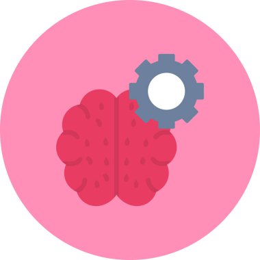 beyin ikonu vektör illüstrasyonu