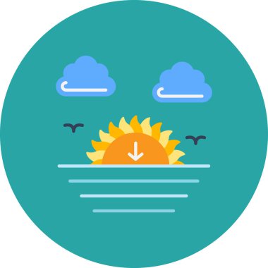 hava simgesi vektör illüstrasyonu