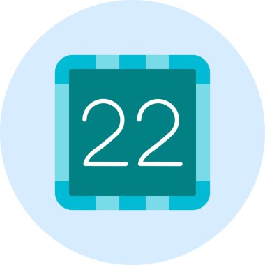 27 numaralı simge, vektör illüstrasyon tasarımı