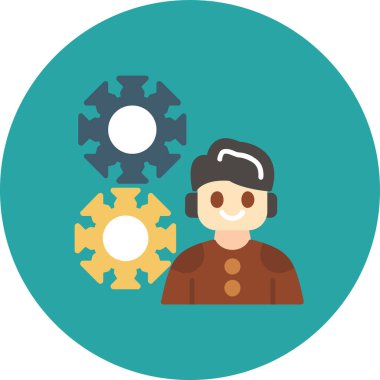 insanlar düz ikon vektör illüstrasyon tasarımı