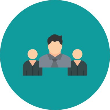 düz insan simgesi, vektör illüstrasyonu