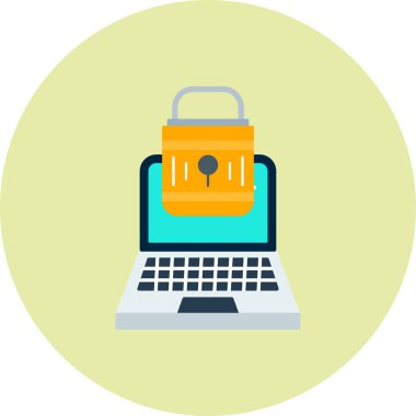 Bilgisayar. Web simgesi basit illüstrasyon