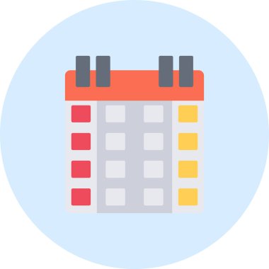 Tarihi renkli vektör simgesi