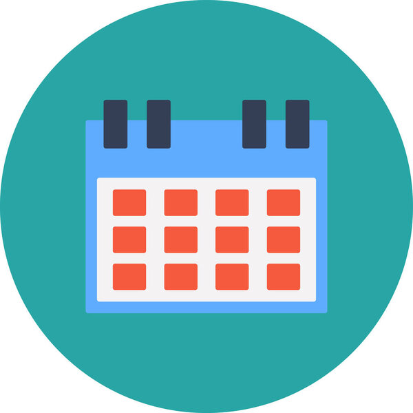 иконка вектора календаря, простой дизайн вектора