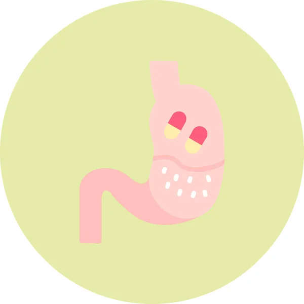 mide ikonu vektör illüstrasyonu