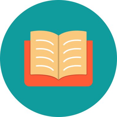 Kitap. Web simgesi basit illüstrasyon