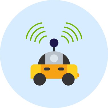 Kablosuz. Web simgesi basit illüstrasyon