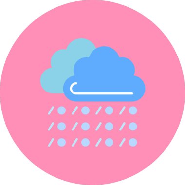 Bulut. Web simgesi basit illüstrasyon