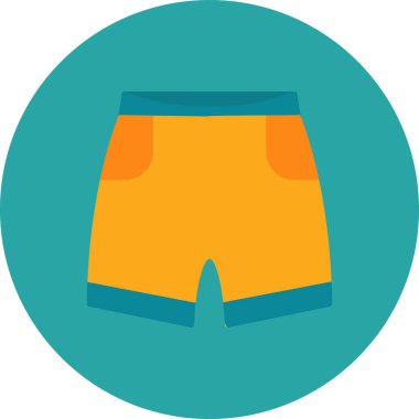 Şort. Web simgesi basit illüstrasyon