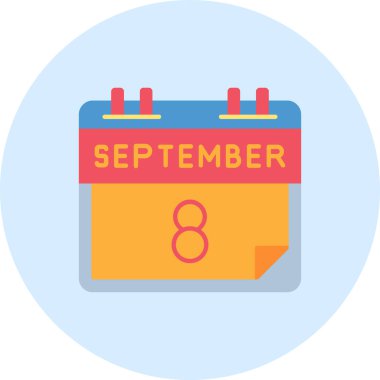 Takvim vektör illüstrasyonu, gün simgesi