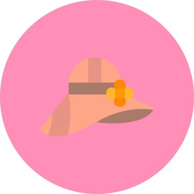 hat web simgesi, basit vektör illüstrasyonu