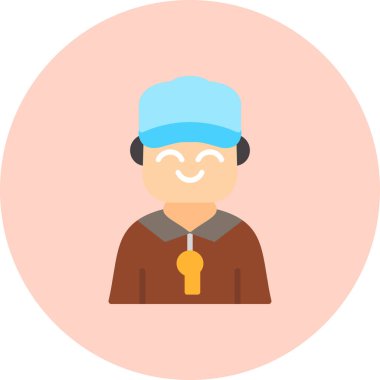 avatar adam simgesi düz stil