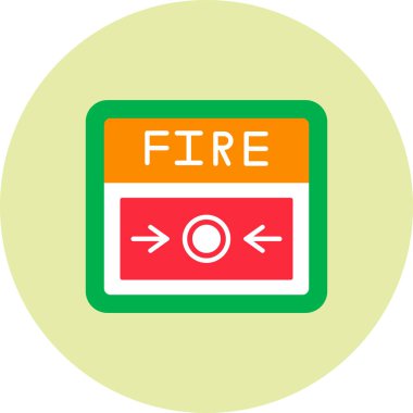 vektör acil ateş simgesi