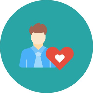 İş adamı simgesi vektör illüstrasyonu