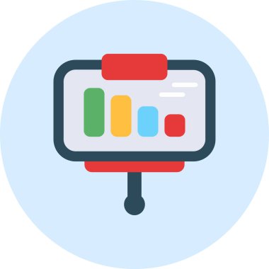 iş grafiği vektör simgesi