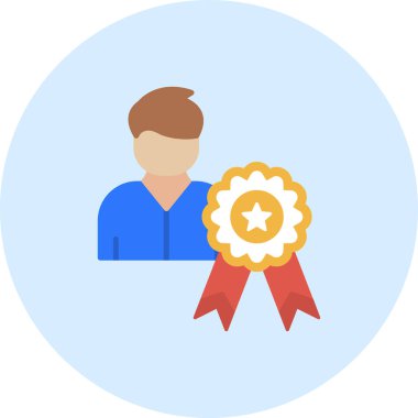 Rozet. Web simgesi basit tasarım