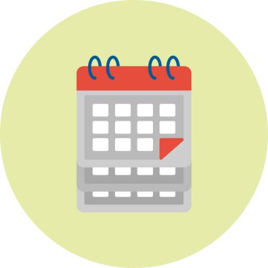 takvimin vektör düz tasarım simgesi