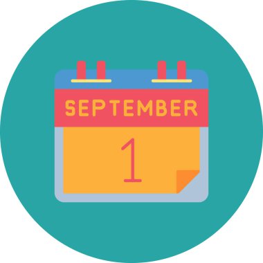 Takvim simgesinin vektör illüstrasyonu