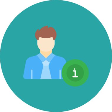 İş adamı vektör simgesi modern basit vektör illüstrasyonu