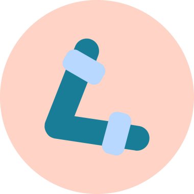 Bir b eksikliği simgesinin vektör çizimi