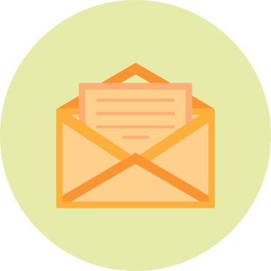 e-posta mektup simge vektör çizim