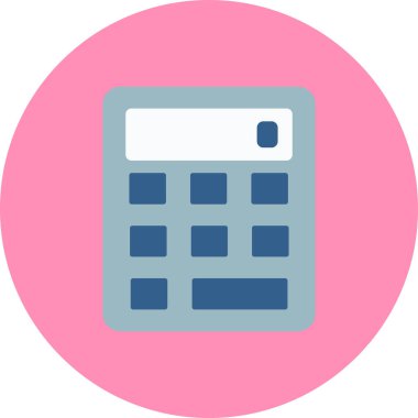 Hesap makinesi. Web simgesi basit illüstrasyon