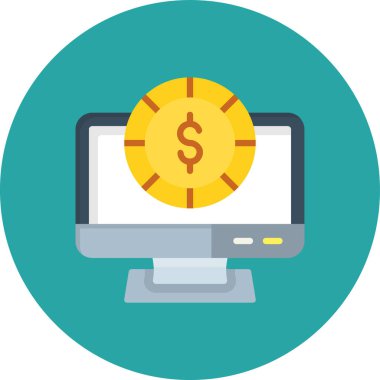 çevrimiçi bankacılık vektör simgesi