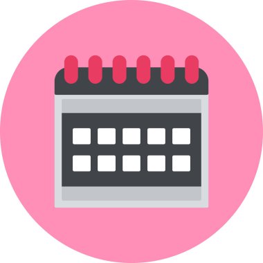 Takvim simgesi vektör illüstrasyonu