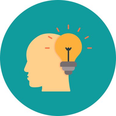 Ampul. Web simgesi basit illüstrasyon