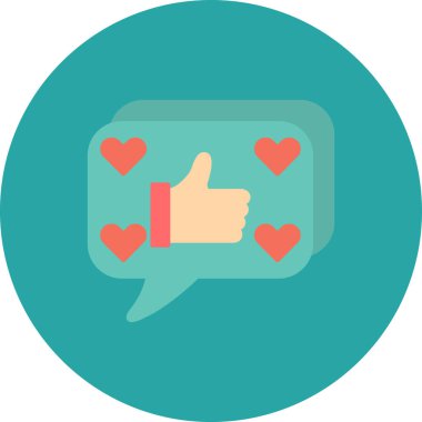 Gibi düz vektör simge