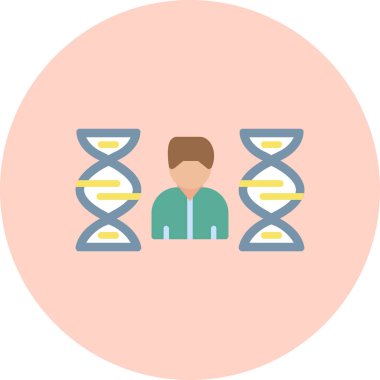 DNA simgesi vektör illüstrasyonu