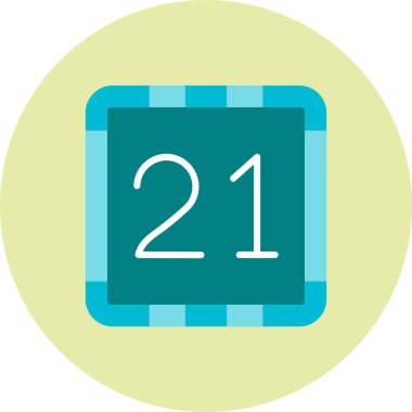 Takvim Tarihi simgesi, vektör illüstrasyonu