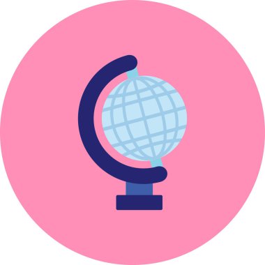 Küre. Web simgesi basit illüstrasyon