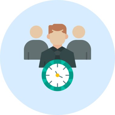 Saat & saati için yönetici dairesi simgesi