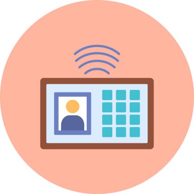 Kablosuz. Web simgesi basit illüstrasyon